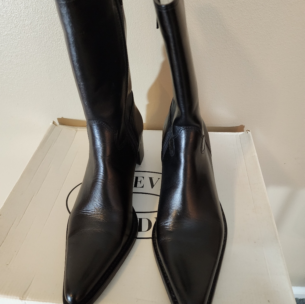 Steve Madden western black boots,  size 8.